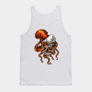 Skull Sailor Octopus Tank Top